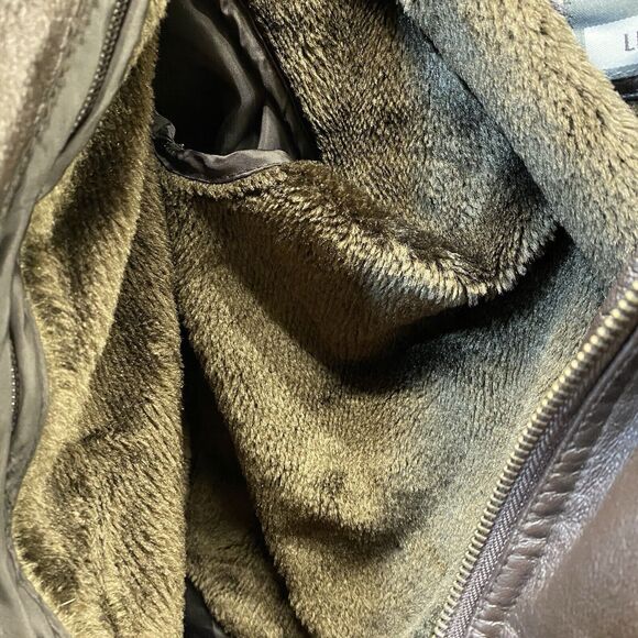 Sergio Vadducci Genuine Leather Jacket Coat Removable Lining Piel Women's Large - Picture 8 of 9